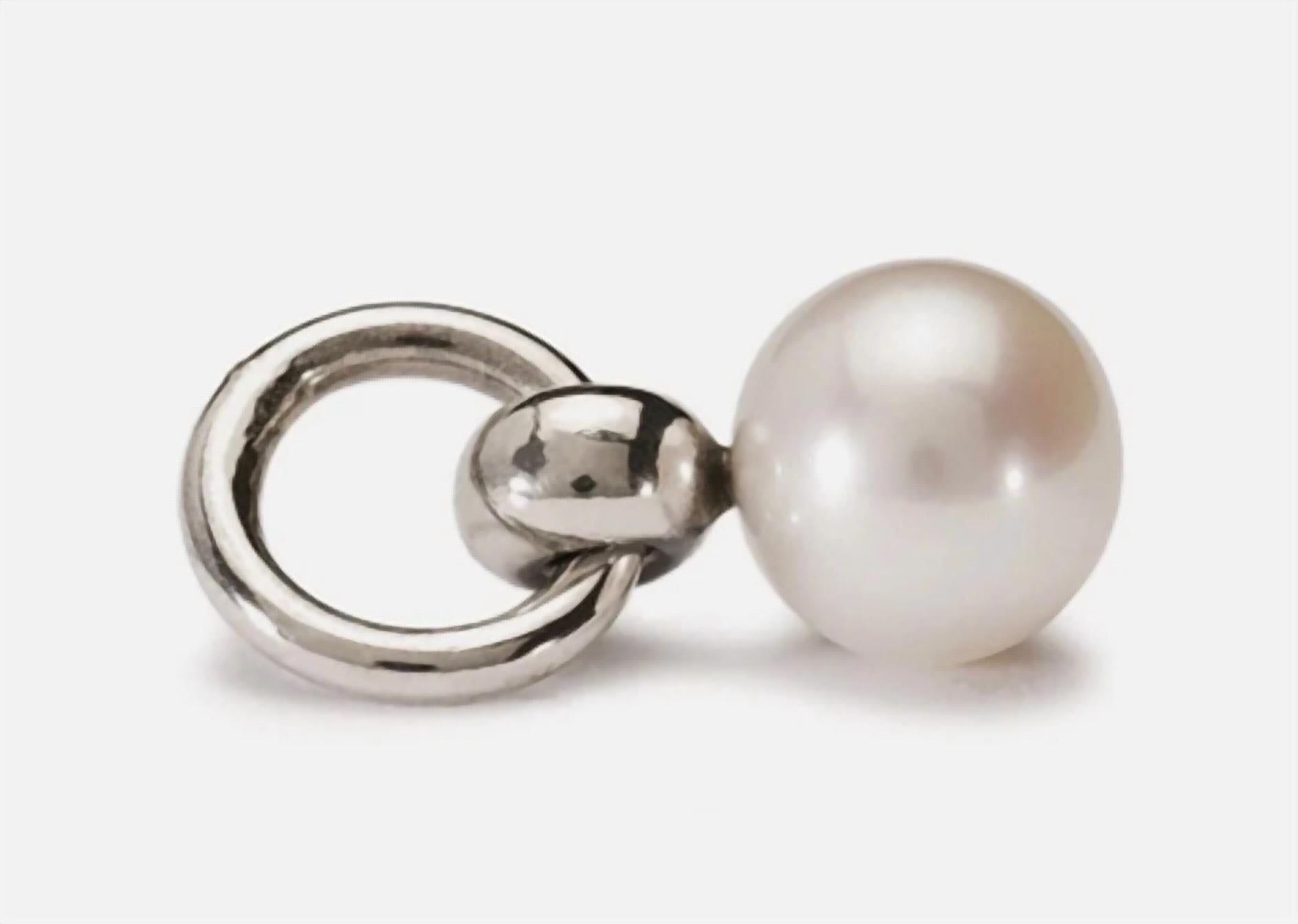 Trollbeads Women's Pearl Tassel Troll Charm in white - women's accessory
