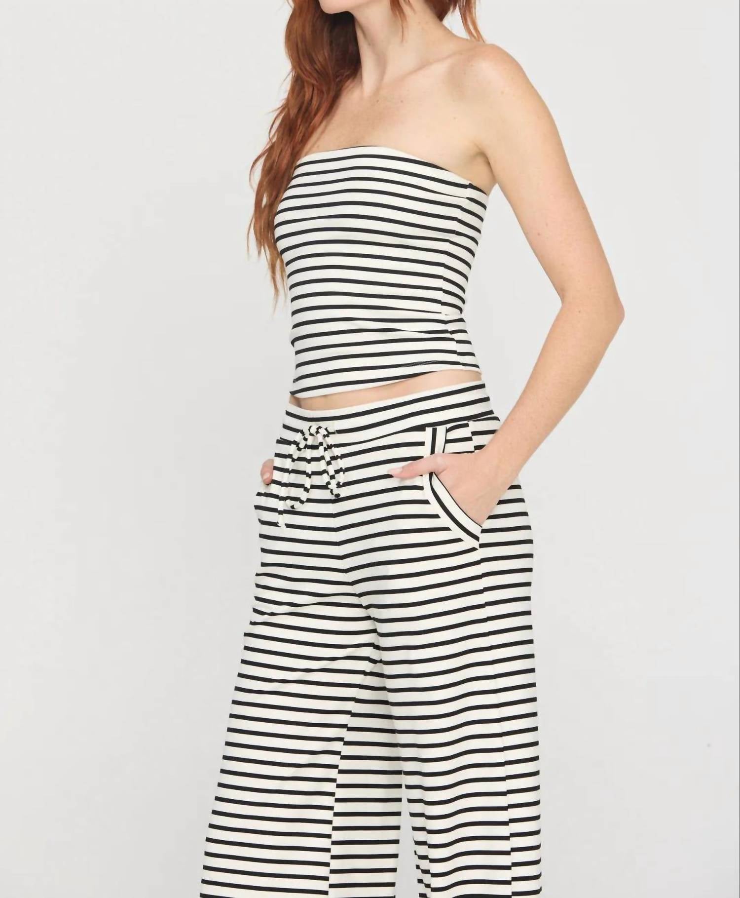 Project Social T - Thea Striped Tube Top