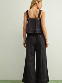 Miou Muse - Stitch Detail Sleeveless Top