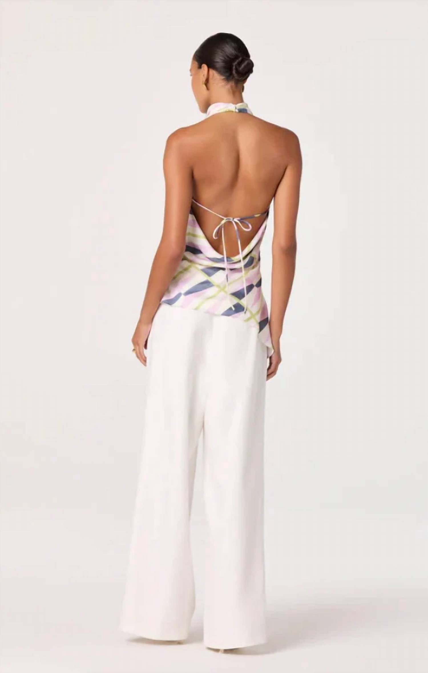 Astr - Bristol Draped Halter Top