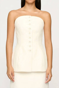 Clea - Albedo Strapless Top