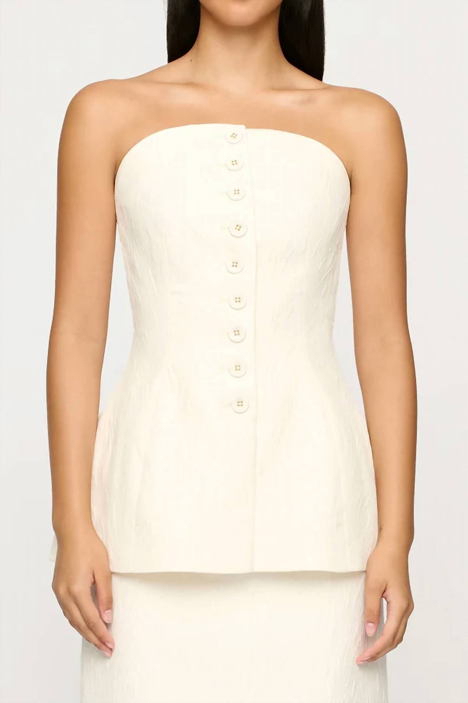 Clea - Albedo Strapless Top