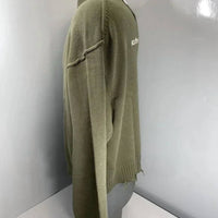 scuffers Unisex Distressed Knit Sweater in green - women's sweater - view 4