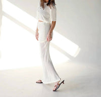 Mimosa - Dream Vacation Crochet Top & Maxi Skirt Set