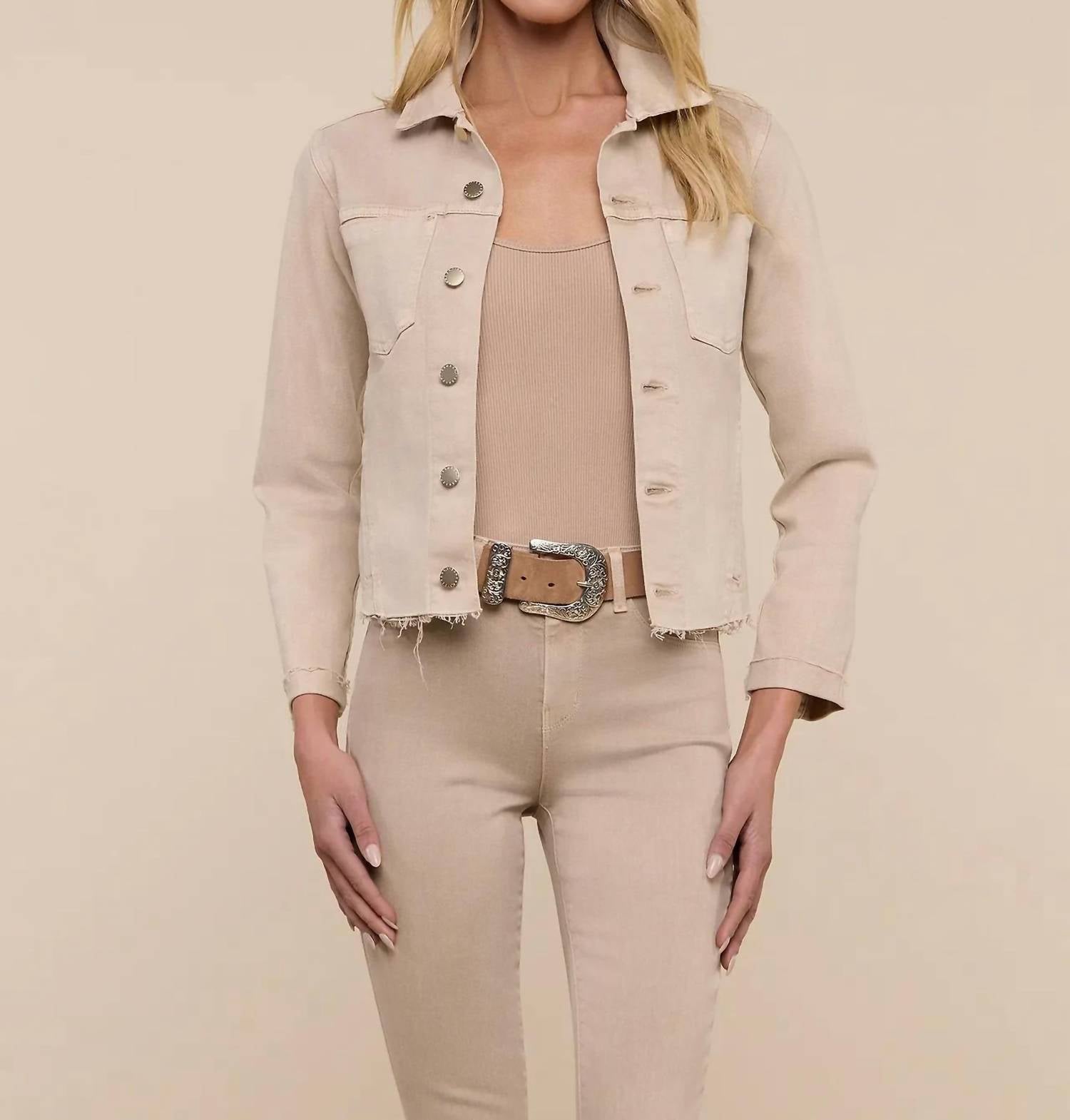 L'Agence - Janelle Slim Raw Jacket