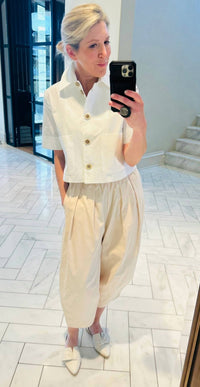 Psophia - Lightweight Cropped Trouser