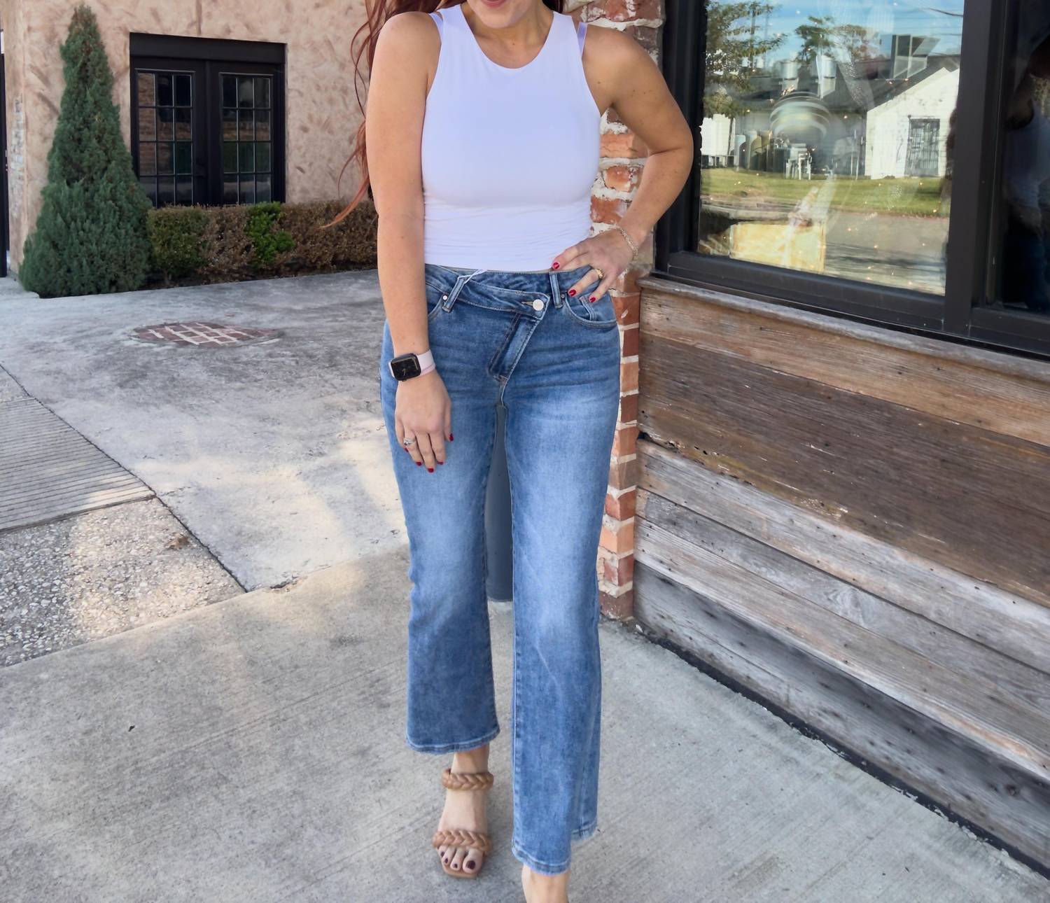 Risen - Alessia Crossover Straight Leg Jeans