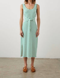 Rails MEG DRESS in sailor stripe green - women's dress