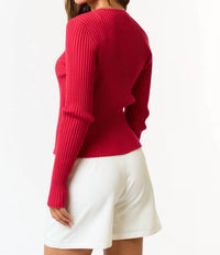 Babe - Bow Cut Sweater