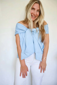 Tcec - Colette Oversized Bow Statement Top