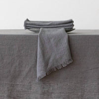 Linenme - Terra Fringe Linen Napkin - Set Of 4