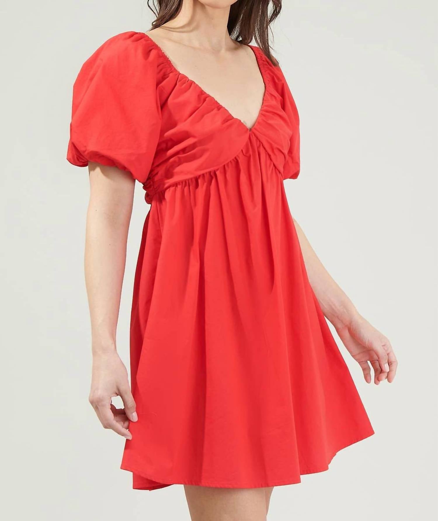 Sugarlips - Leandra Poplin Mini Dress