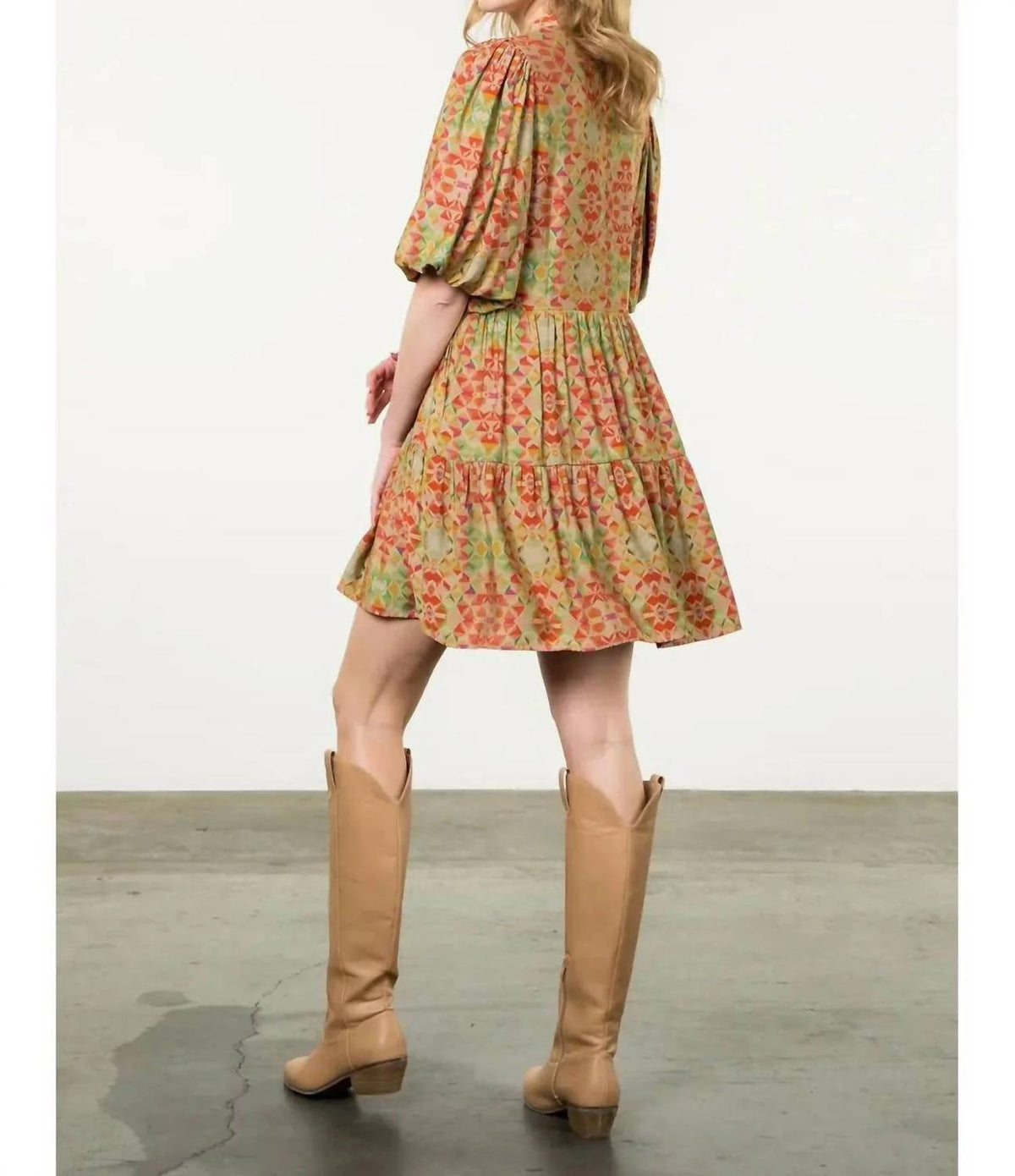Thml - Puff Sleeve Printed Dress
