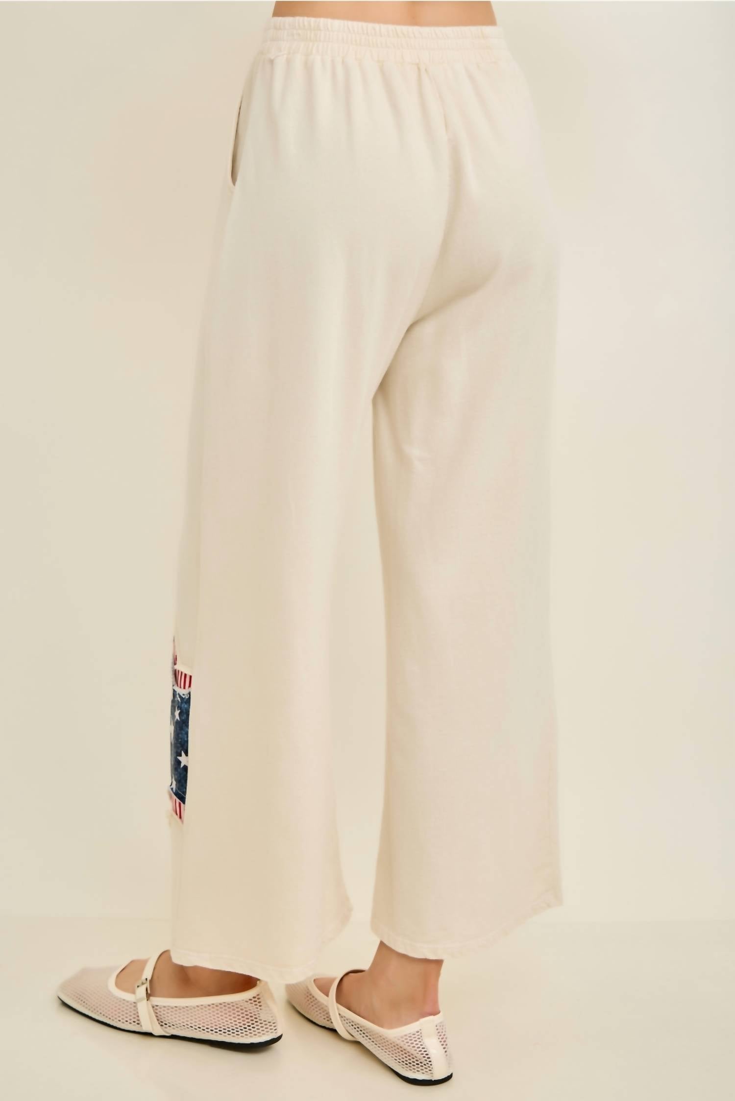 J.Her - Women's Americana Double Stars Patched Pant