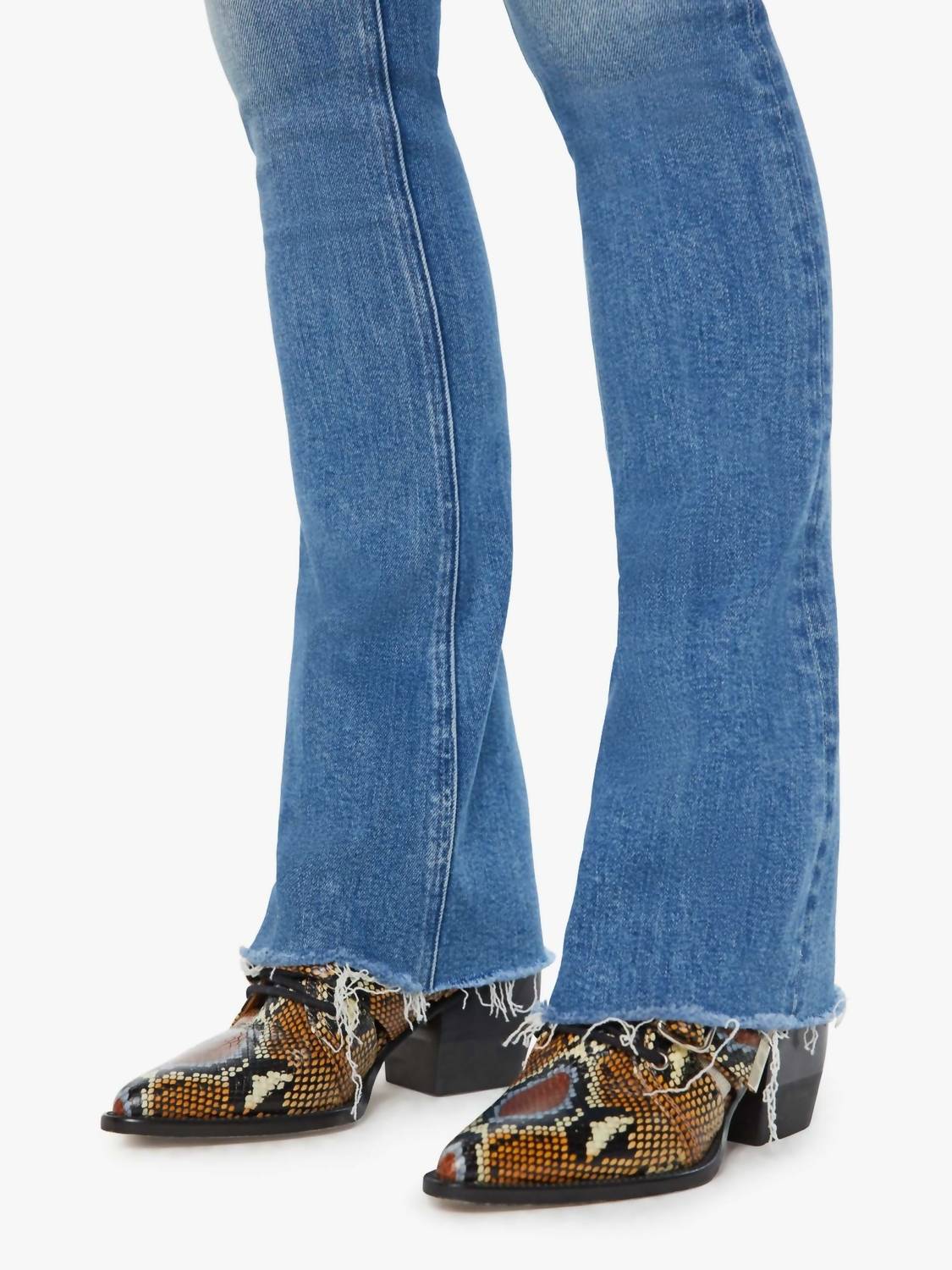 Mother - Runaway Fray Mid-rise Flare