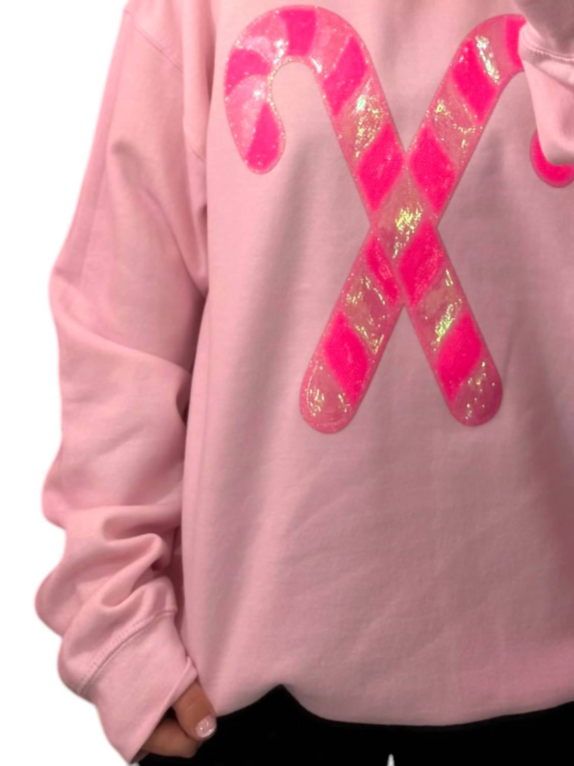 Distressed Vintage Couture - Candy Cane Lane Crewneck Sweater