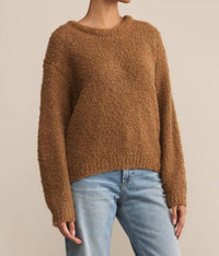 Z Supply Romnie Sweater in coconut - women's sweater - detail view