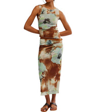 Free People - Sunset Mesh Maxi Skirt