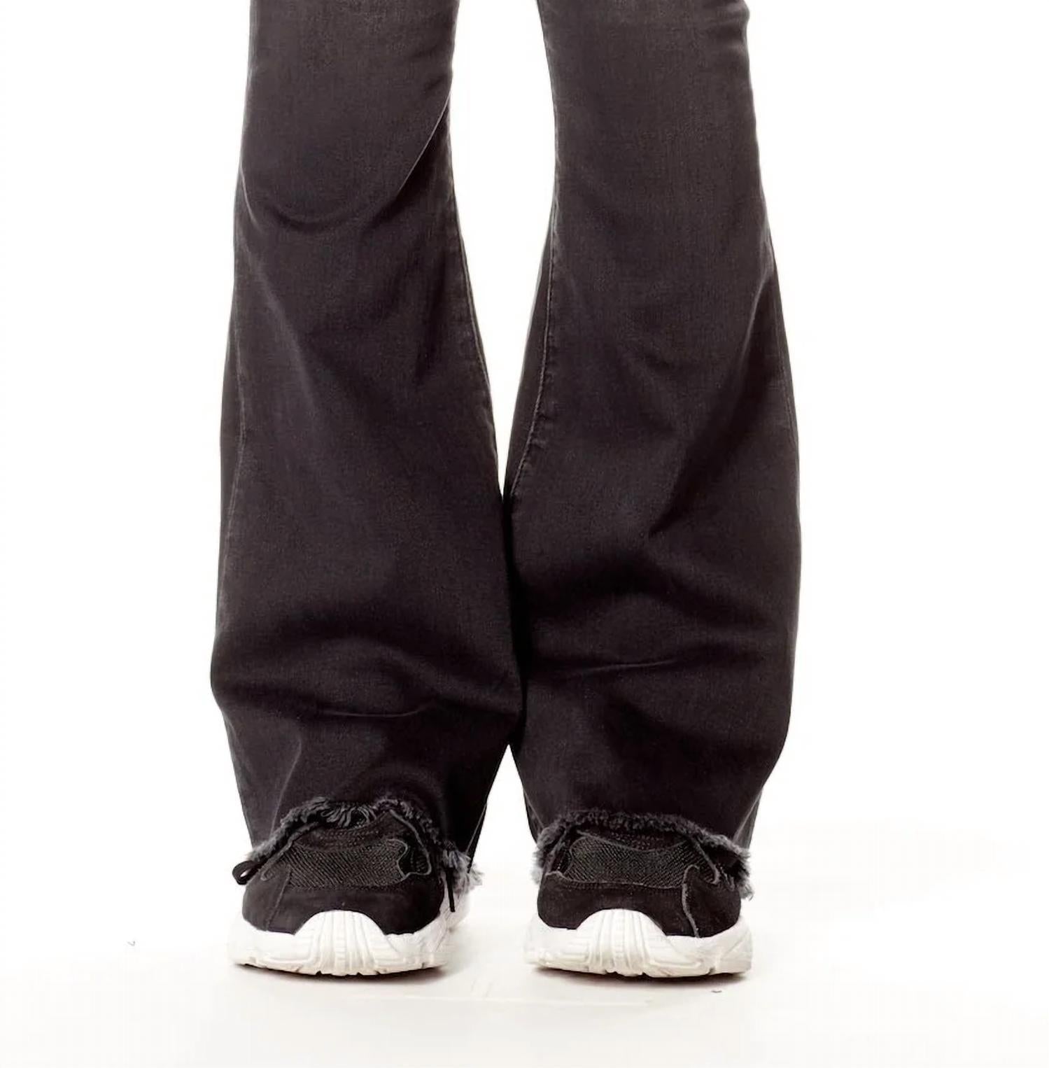 articles of society Faith Mid Rise Flare Jeans in stevens - women's jeans - detail view