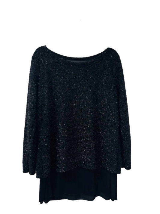 Cherish - Women's Silver Sparkle Tunic Top