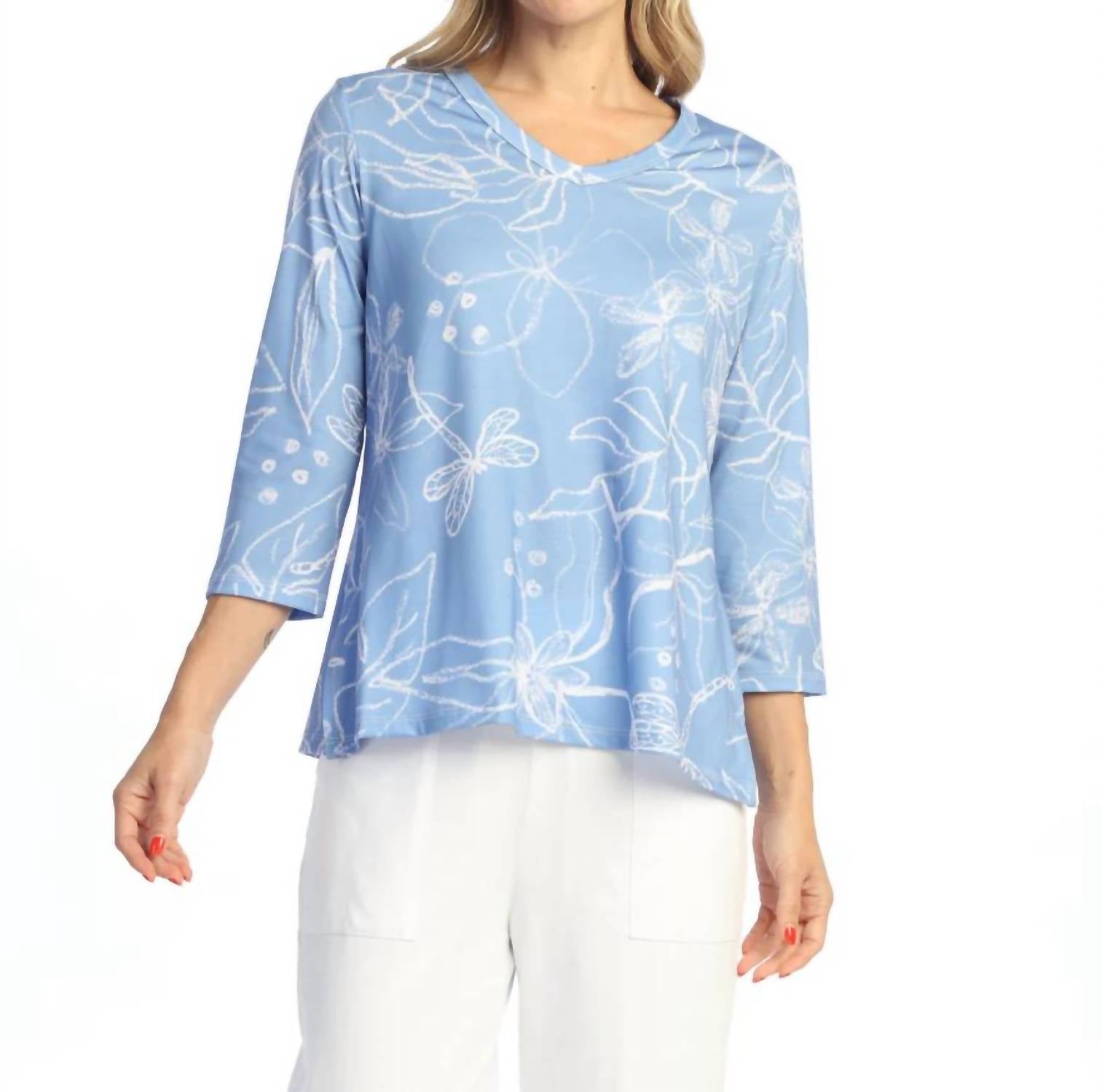 Jess & Jane - Soft Touch V-neck Top