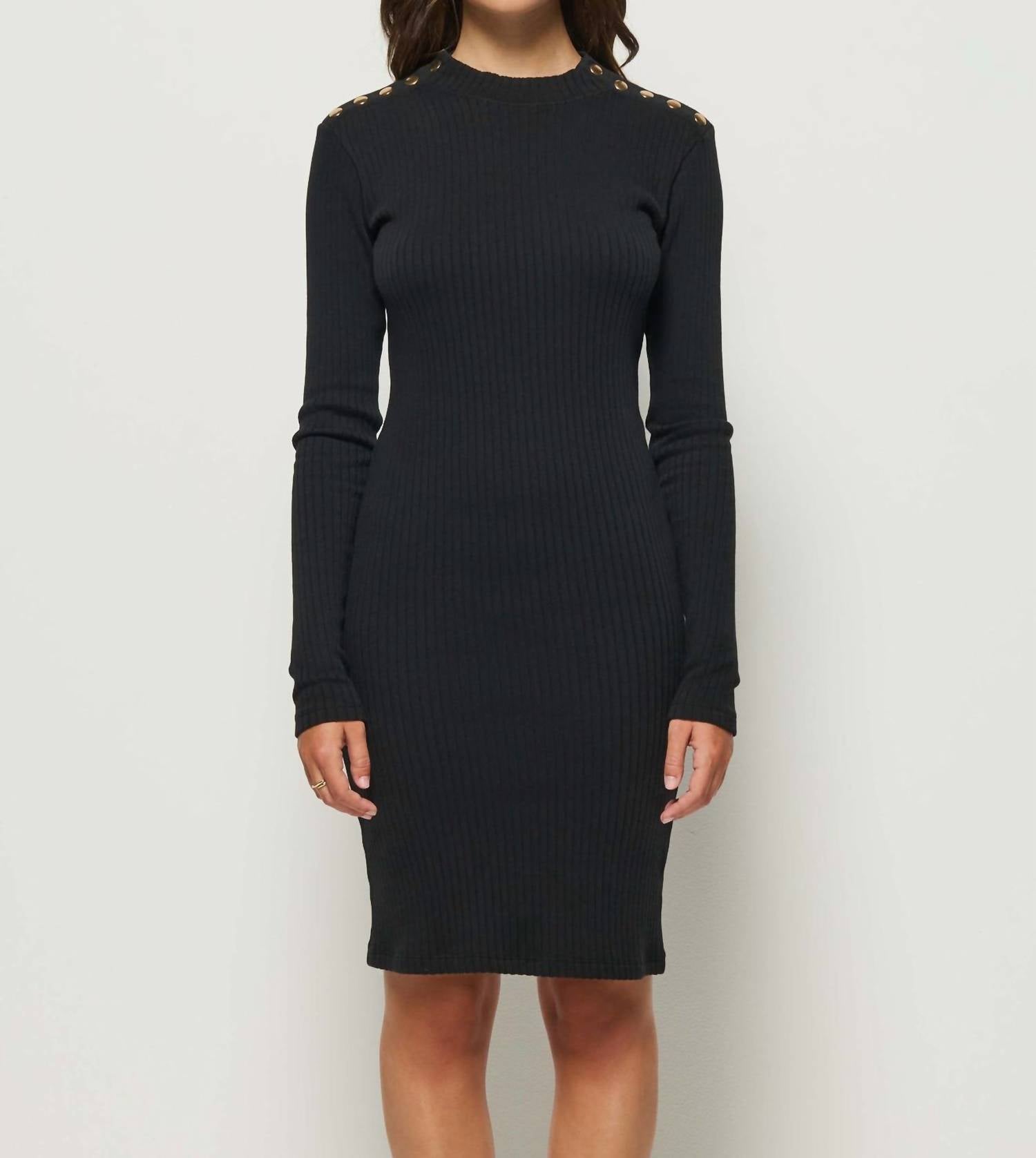 Nation LTD Palmer Dress in jet black - women's dress