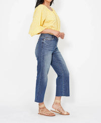 Judy Blue - Women's Kimi Crop Wide Leg Jeans