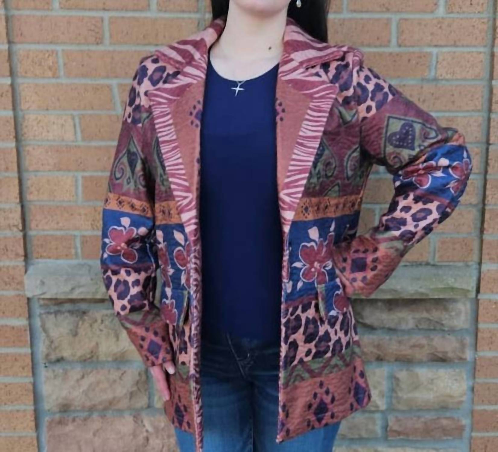 Tempo Paris - Autumn Blend Printed Jacket