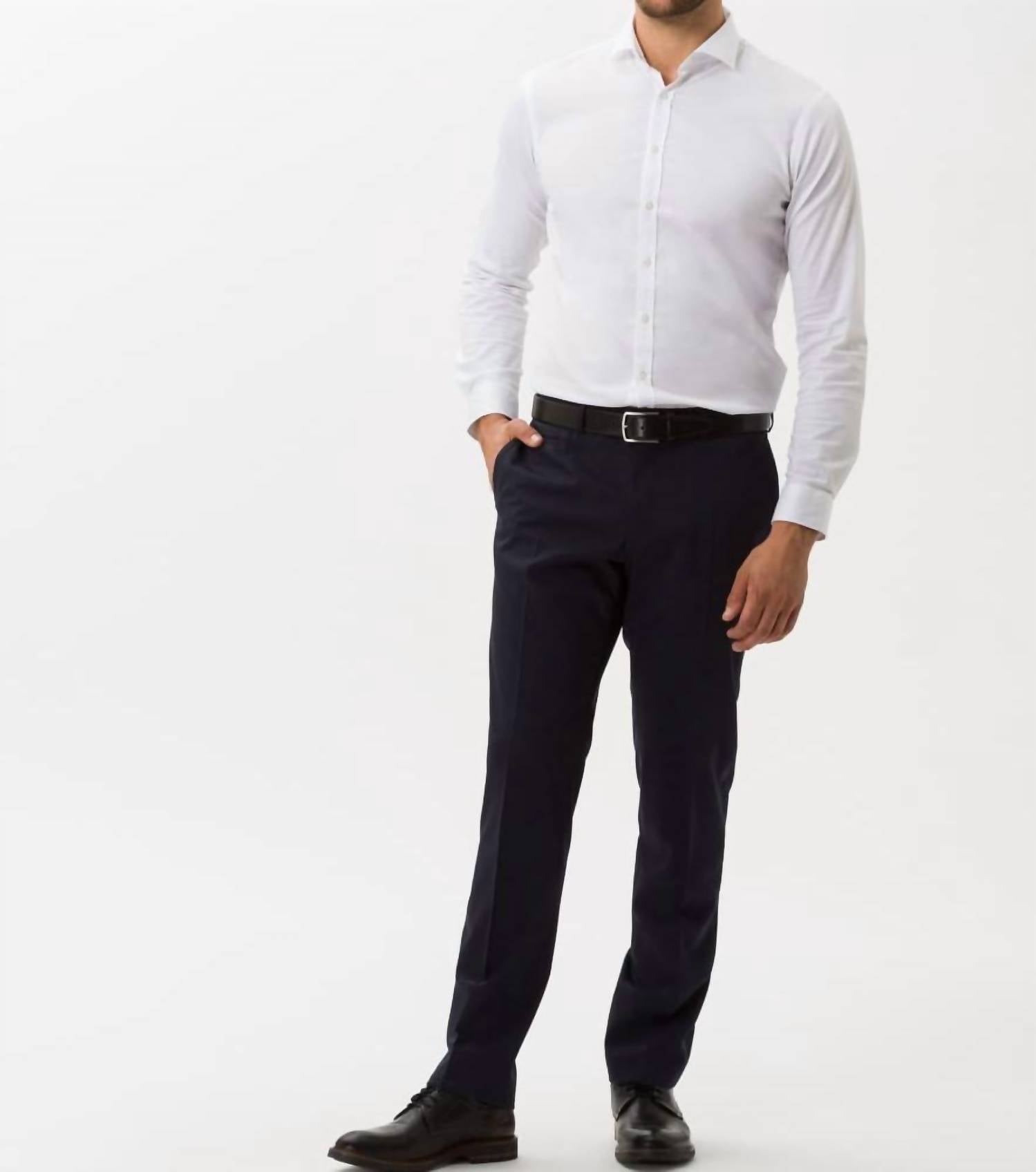Brax Enrico Trouser in dark blue - men's pants