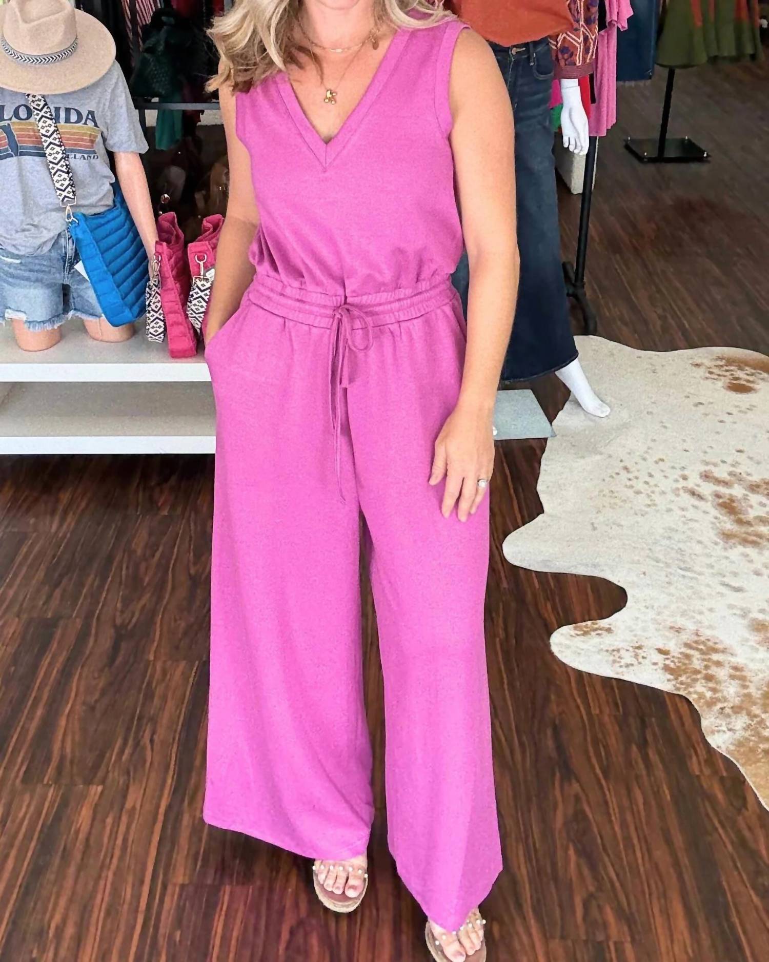Doe And Rae - Wide Leg Modal Jumpsuit