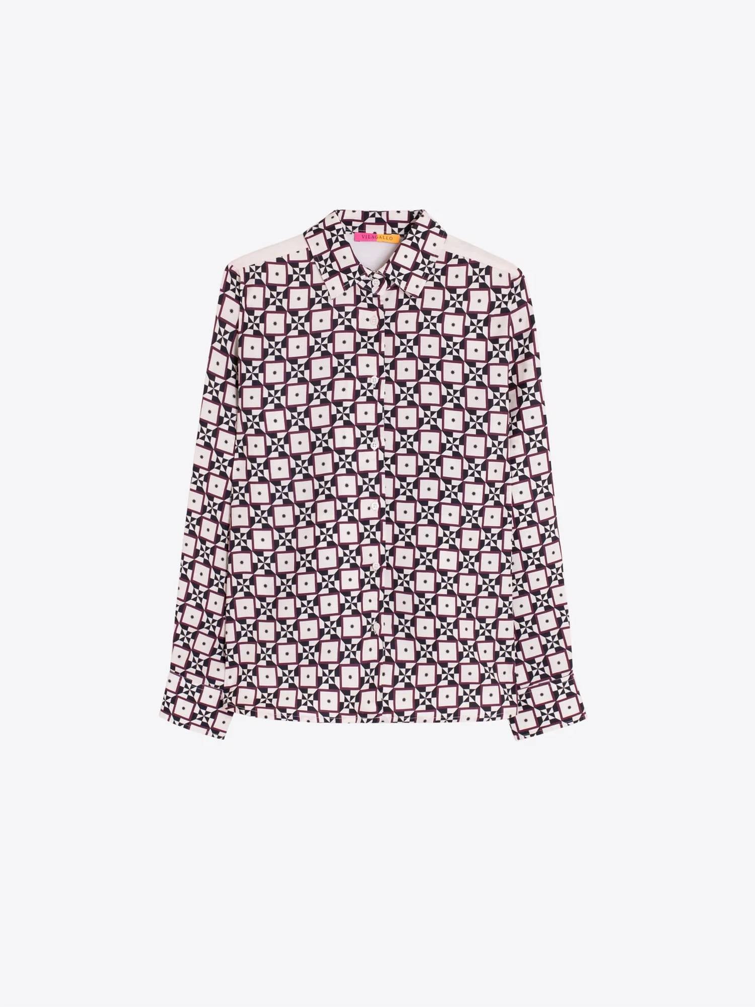 Vilagallo - Isa Sol Geo Print Shirt