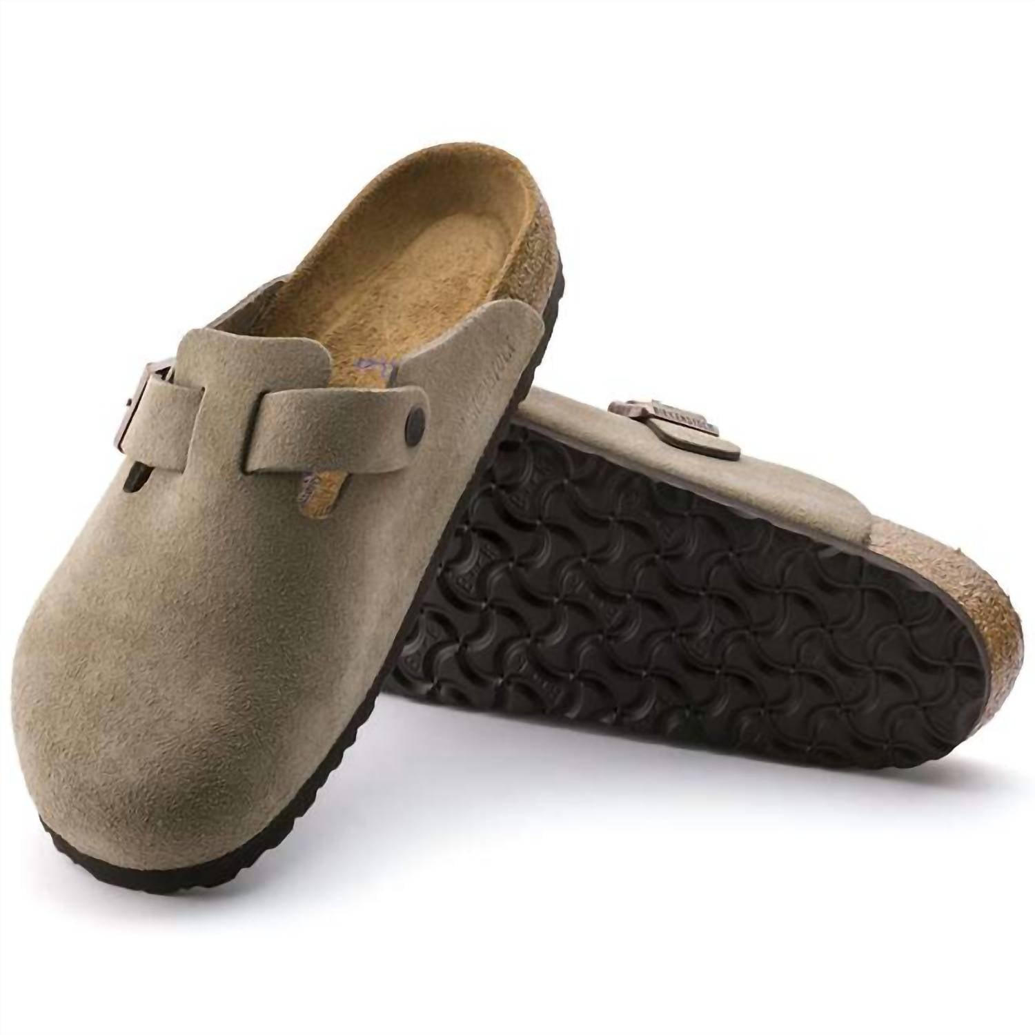 Birkenstock - Women's Boston Suede Soft Footbed Shoe
