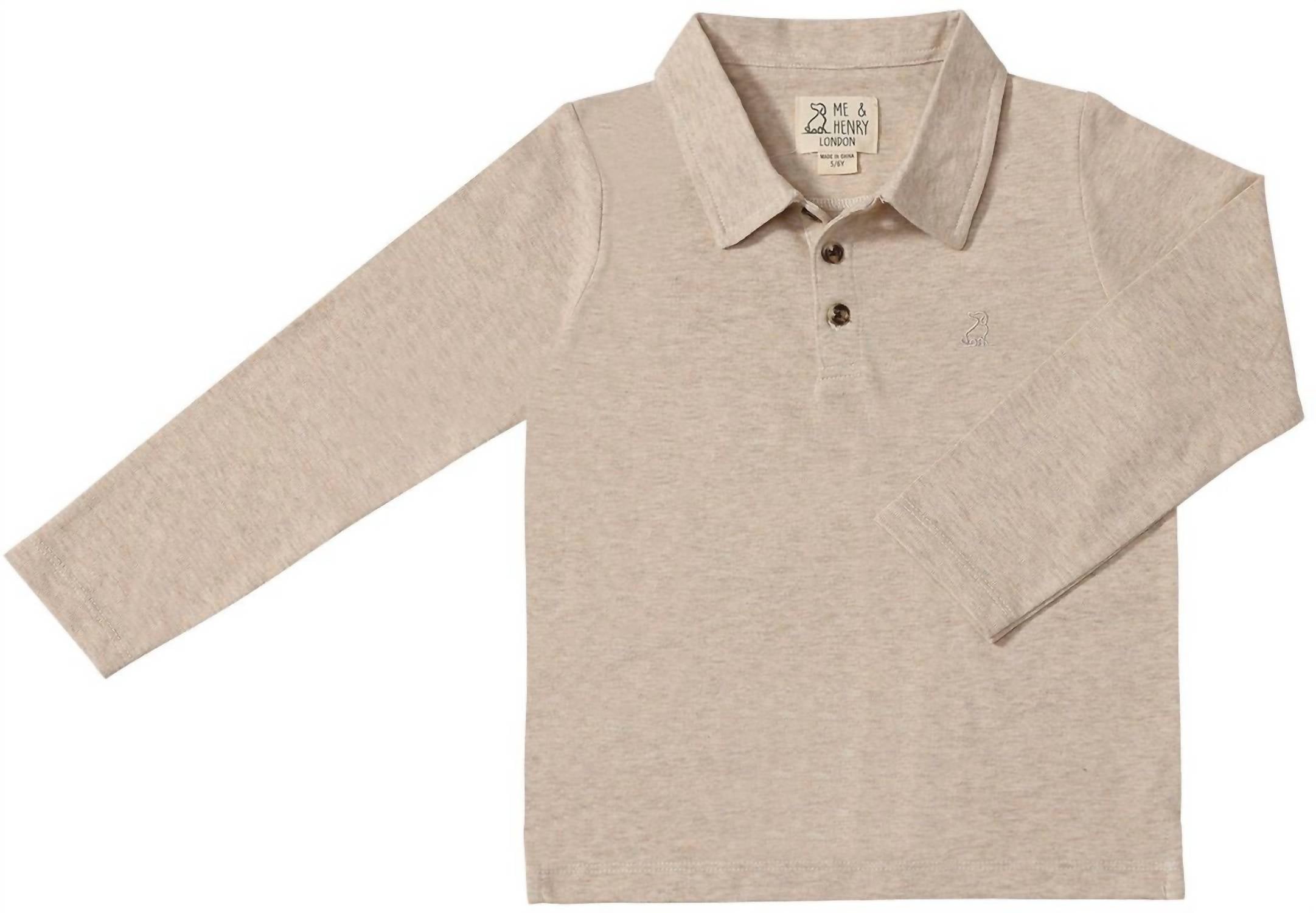 Me & Henry - Boys Spencer Long Sleeve Polo