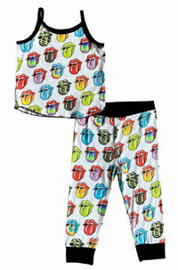 Rowdy Sprout - Kids Rolling Stones Tank Bamboo Thermal Set