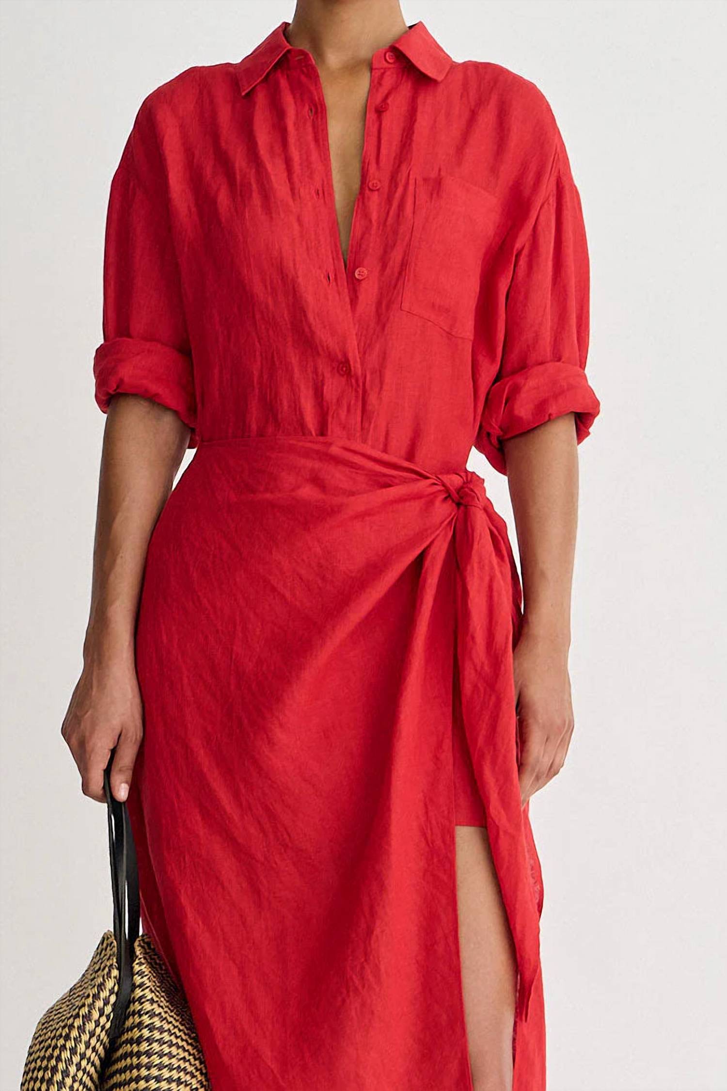 Apiece Apart - Alessandra Sarong Shirt Dress