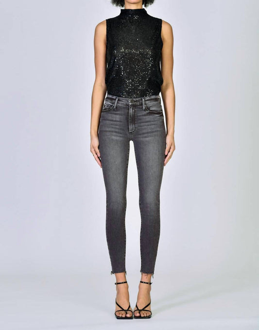 Black Orchid - CARMEN HIGH RISE ANKLE FRAY JEAN