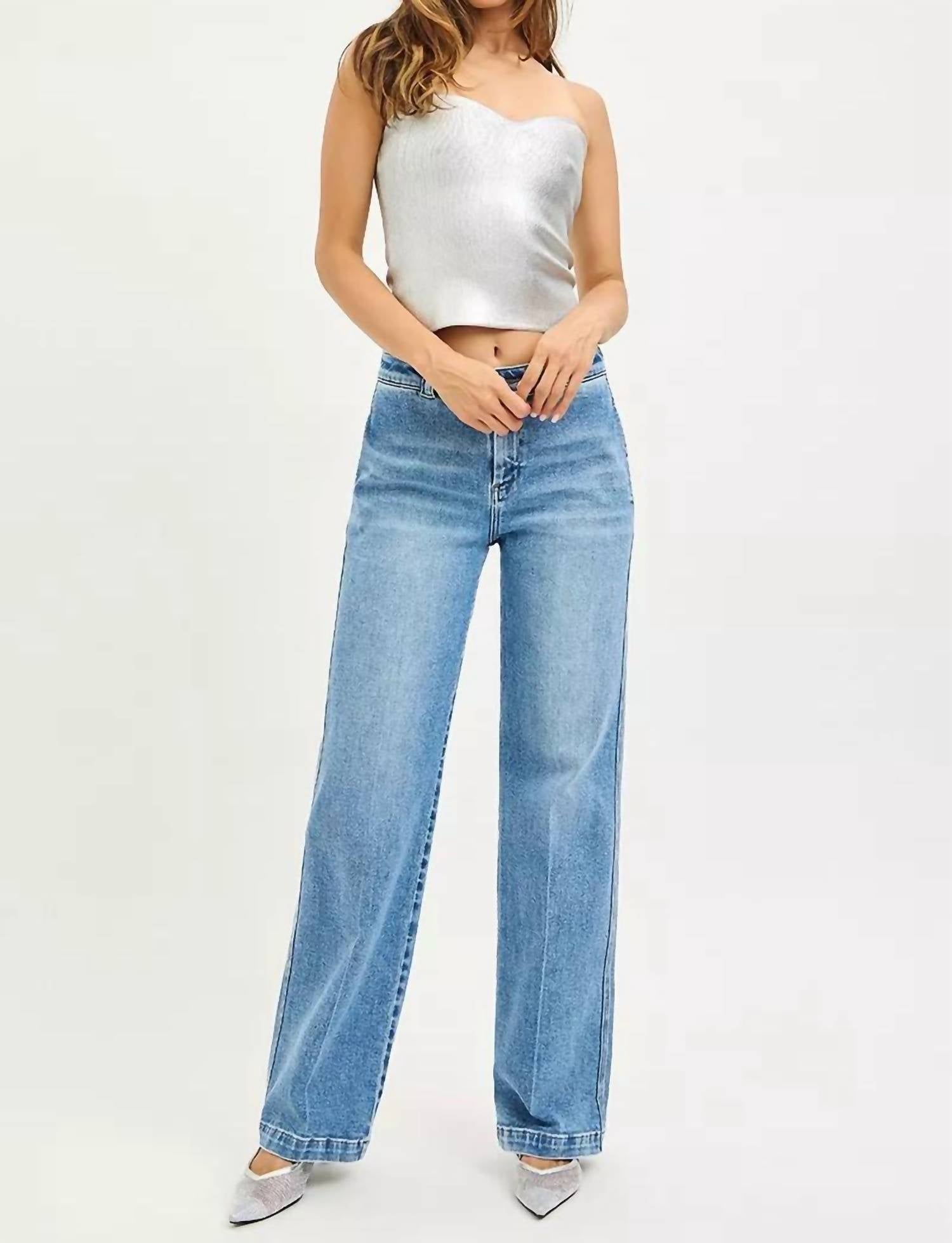 Risen - Lafayette Slouchy Straight Jeans