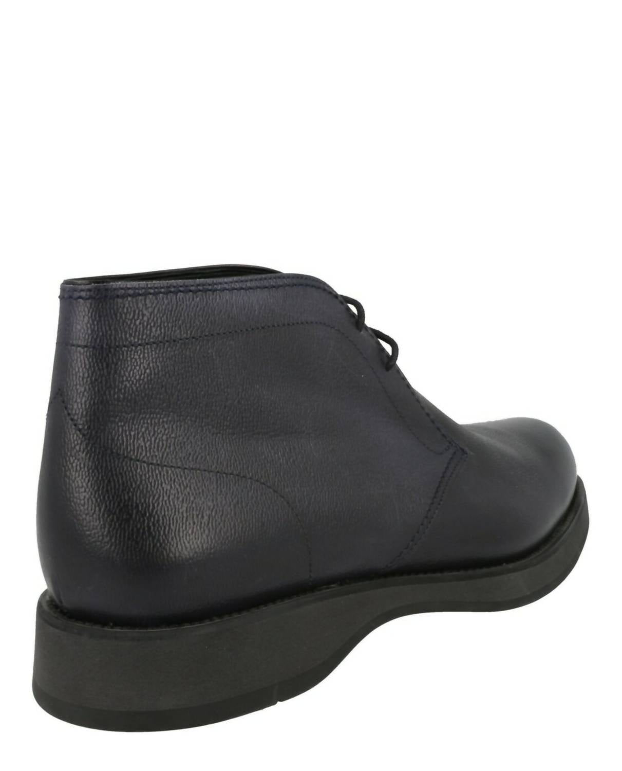 Brioni Men's Desert Leather Ankle Boots in midnight blue - men's shoe - alternate view