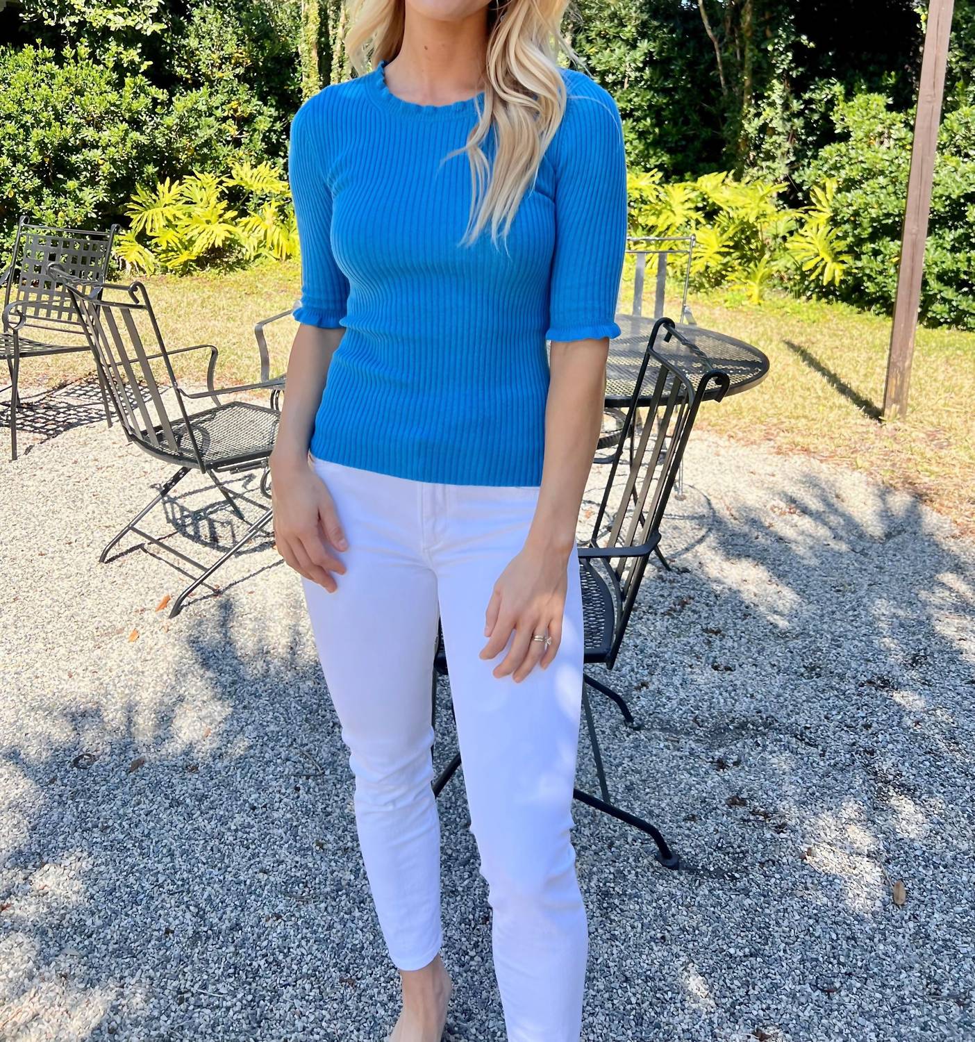 Alashan Cashmere - Ribbed Top