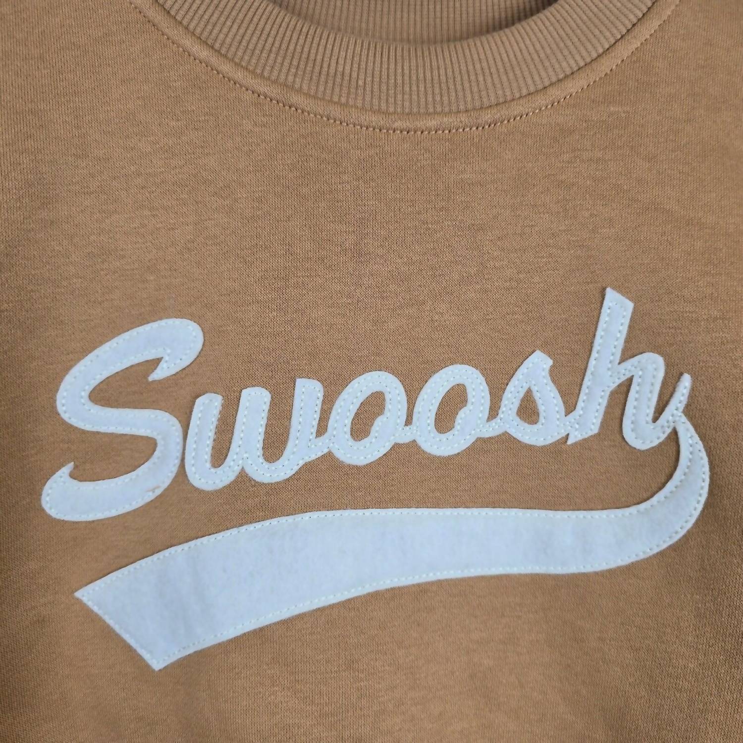 NIKE Sportswear Club Fleece Oversized Crew Neck Sweatshirt in tan - kids' shirt - view 4