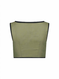 Matthew Bruch - Bound Cutout Crop Top