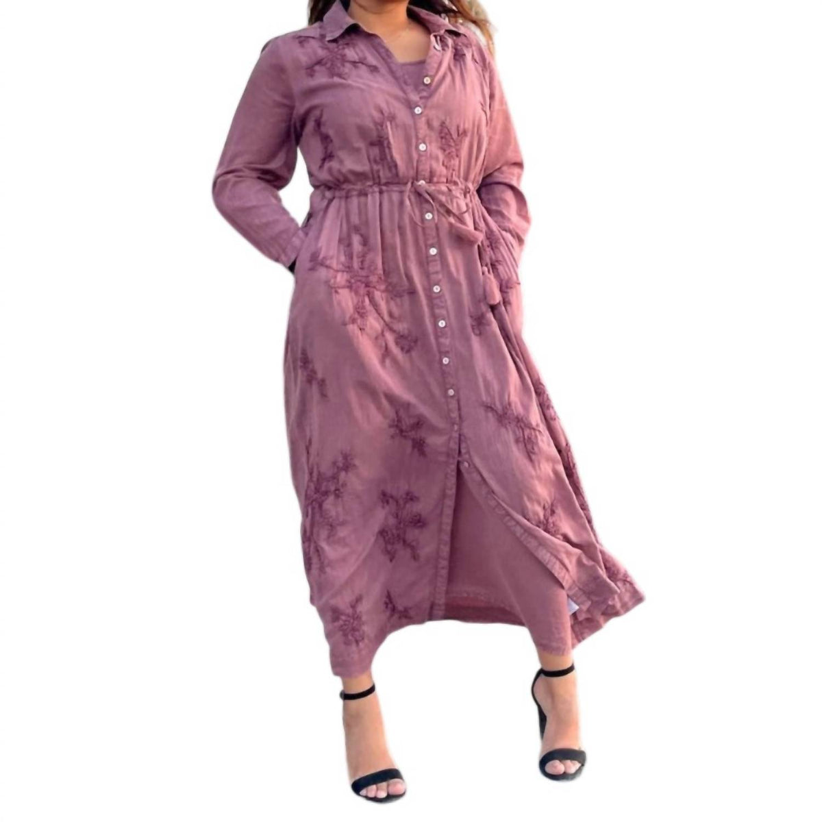 Kyla Seo - Women’s Henna Ankia Dress With Silk Slip On Dress