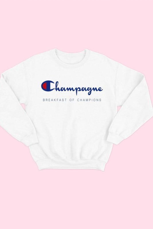 Champagne For Breakfast Crew Sweatshirt