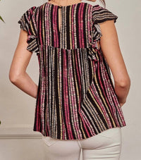 Andree By Unit - Flutter Sleeve Babydoll Blouse