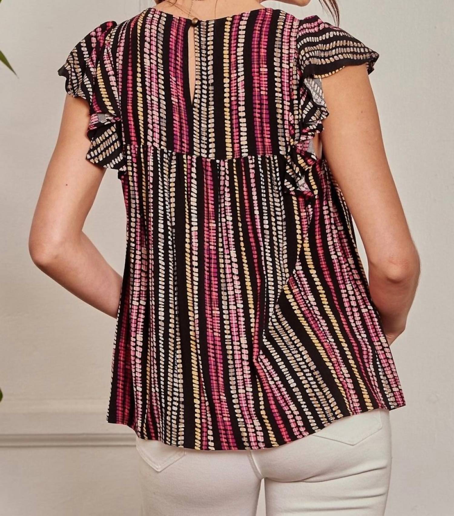 Andree By Unit - Flutter Sleeve Babydoll Blouse