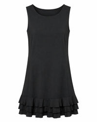 Lulu-B - Solid Upf 50+ Ruffle Dress