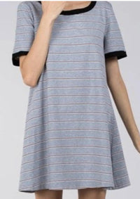 Pol - Stripe T-shirt Dress