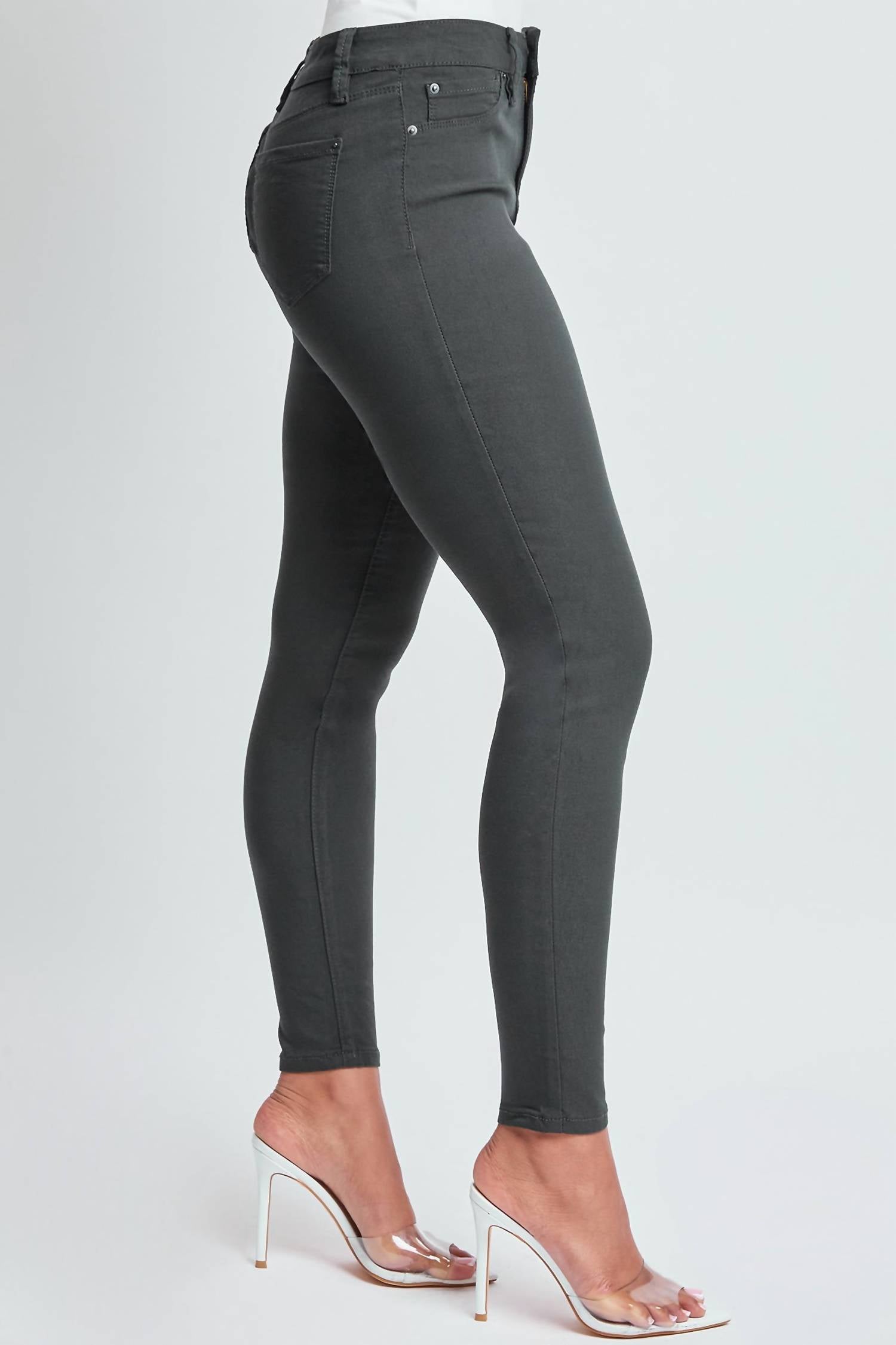 YMI Bianca Mid-rise Skinny Jeans in jet set - women's jeans - view 4