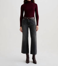 AG Jeans Saige Wide Leg Crop Jeans in overnight - women's jeans - view 8