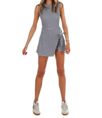 Kimberly C - Simply Sweet Gingham Mini Wrap Dress